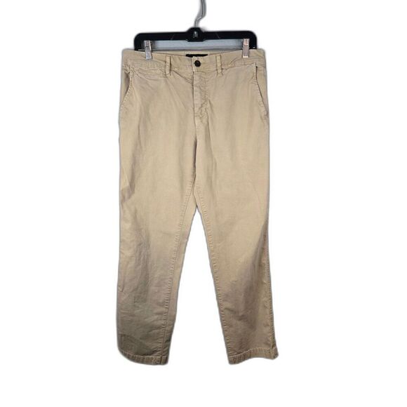 American Eagle Men's Khaki NE(X)T Level Flex Relaxed Straight Pants Size 30 x 32 - Picture 1 of 8